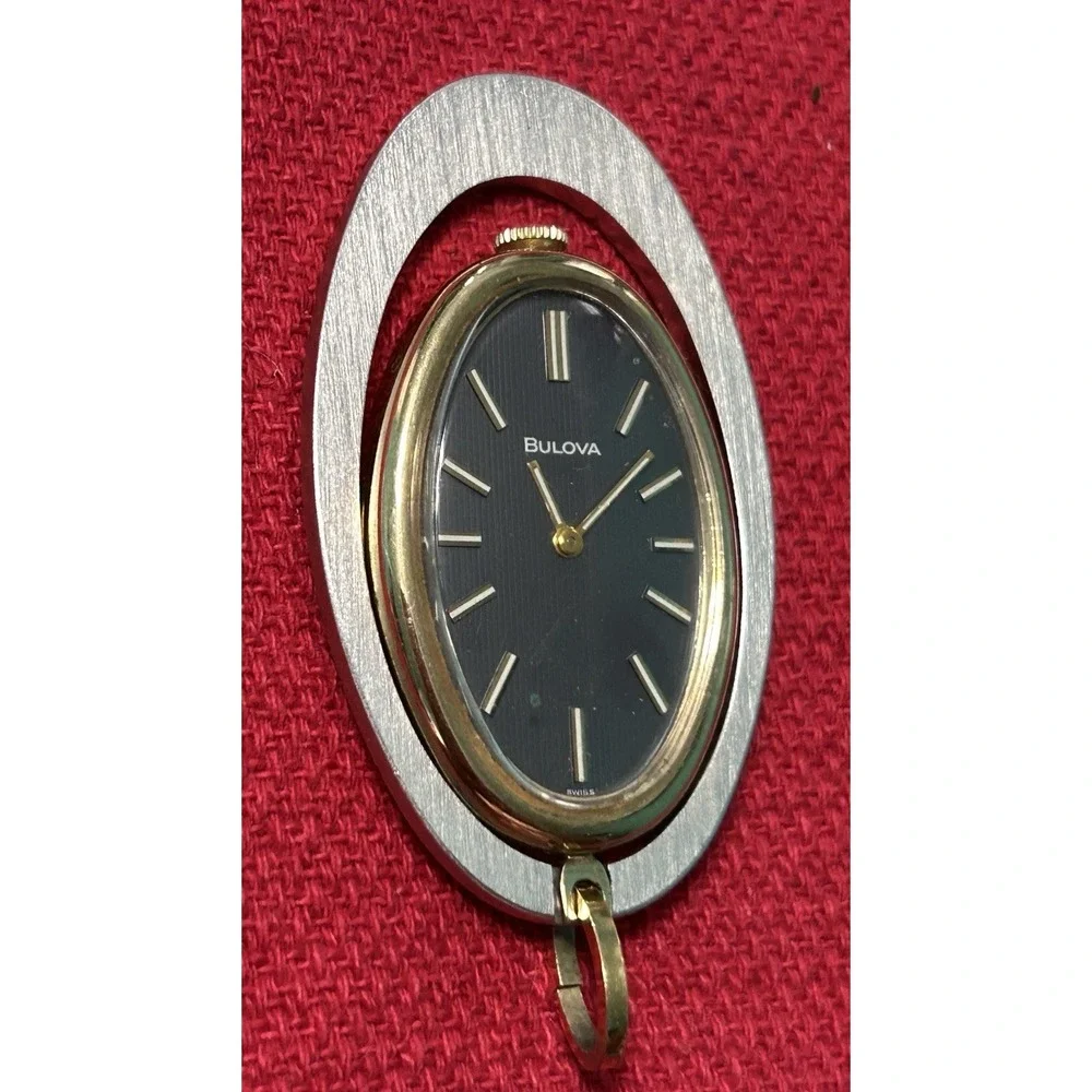 Vintage Bulova Pendant Watch Swiss N4 17 Jewels, W.Germany 3388‎ Base Metal